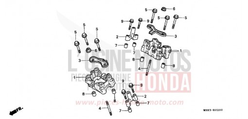 CAMSHAFT HOLDER XRV650K de 1989